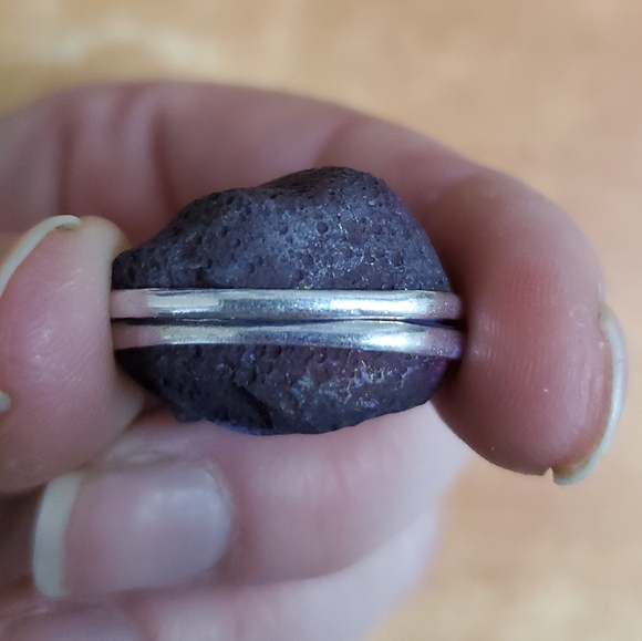 New Geode Half Cut Druzy Crystals Silver Earrings. - Picture 3 of 8